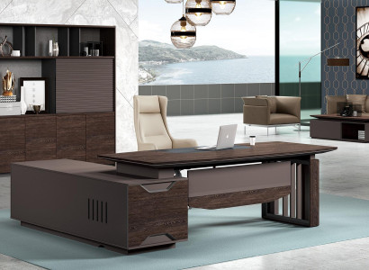 Desk Corner desk Office Furnishings Table Filing cabinet Wardrobe 2pcs.